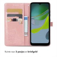 imoshion Mandala Bookcase Motorola Moto E13 - Rosé Goud