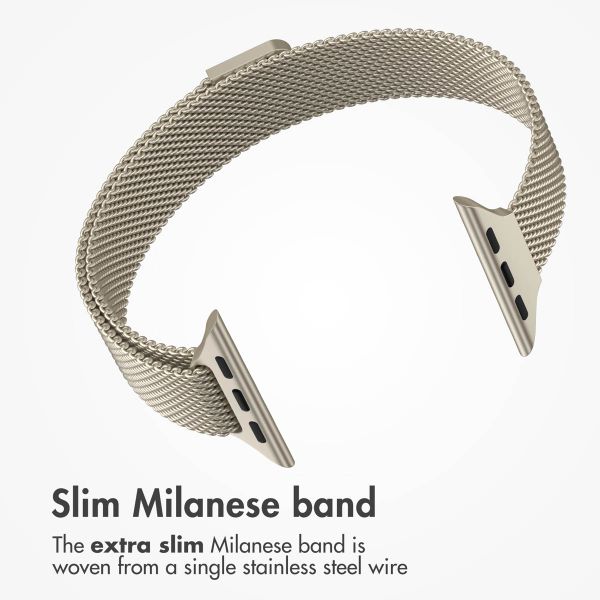 imoshion Slim Milanese Band Apple Watch | 38/40/41/42 mm - Champagne