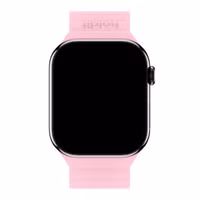 Holdit Siliconen bandje magneet Apple Watch Series 1 - 11 / SE / Ultra (44/45/46/49 mm) - Pink / Beige