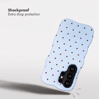 Selencia Vivid Wavy Back Cover with MagSafe Samsung Galaxy S26 Ultra - Happy Dots Digital Sky