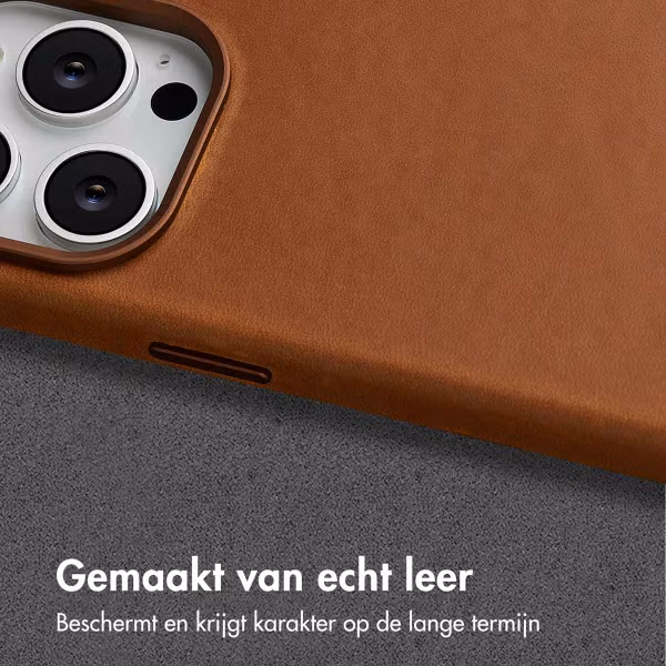 Accezz Vintage Leather Magsafe Backcover Apple iPhone 14 Pro - Tabacco Cognac