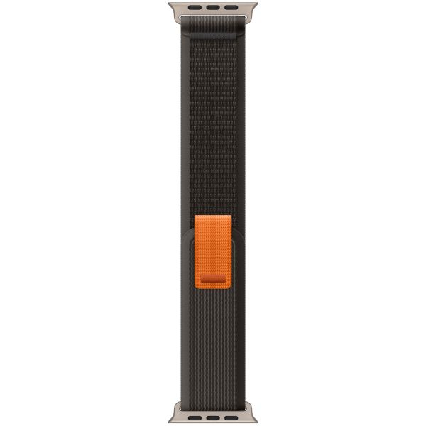 Apple Trail Loop Band Apple Watch Series 1 t/m 11 / SE / Ultra (44/45/46/49 mm) - Maat S/M - Black / Grey