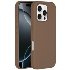 Accezz Liquid Silicone Back Cover with MagSafe Apple iPhone 16 Pro Max - Light brown