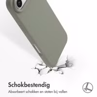 Accezz Liquid Silicone Backcover met MagSafe Apple iPhone Air - Cooper Green