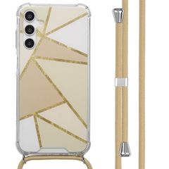 imoshion Design hoesje met koord Samsung Galaxy A15 (5G) - Beige Graphic