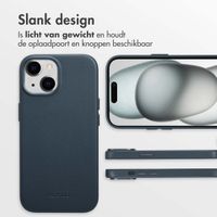 Accezz MagSafe Leather Backcover Apple iPhone 15 - Nightfall Blue