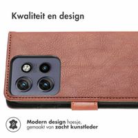 imoshion Luxe Bookcase Motorola Thinkphone 25 / Motorola Edge 50 Neo / Edge 60 Neo - Bruin