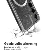 imoshion Clear Glitter Backcover met MagSafe Samsung Galaxy S24 - Zilver