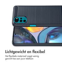 imoshion Brushed Backcover Motorola Moto G22 - Donkerblauw