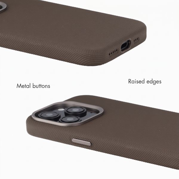 Accezz Mesh Back Cover with MagSafe Apple iPhone 16 Pro - Brown