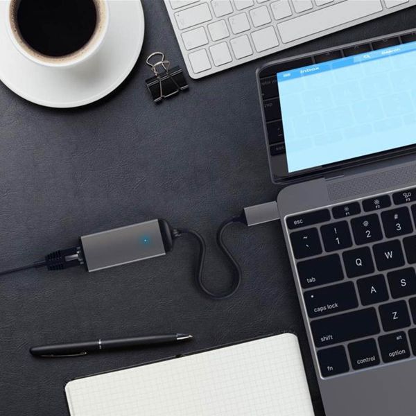 Satechi USB-C naar Gigabit Ethernet Adapter - Space Grey