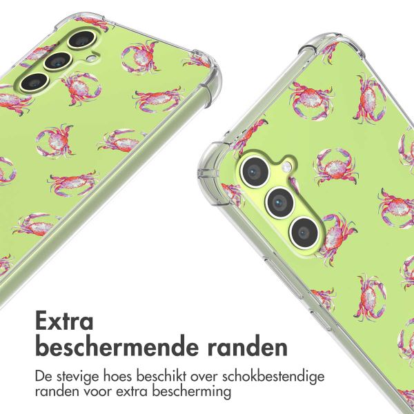 imoshion Design hoesje met koord Samsung Galaxy A34 - Crab Watercolor