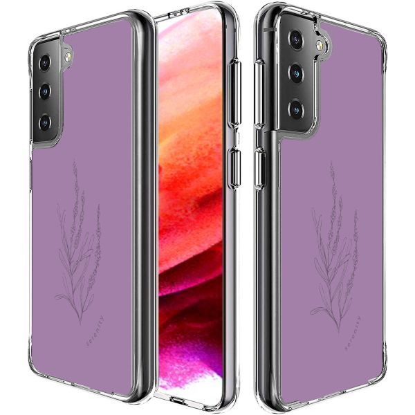 imoshion Design hoesje Samsung Galaxy S21 FE - Floral Purple