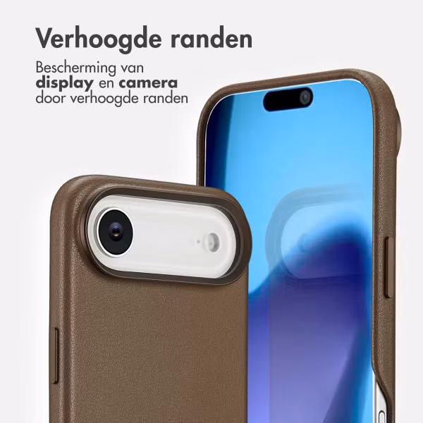 Accezz MagSafe Leather Backcover Apple iPhone Air - Coffee Brown