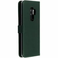 Selencia Echt Leren Bookcase Samsung Galaxy S9 Plus - Groen