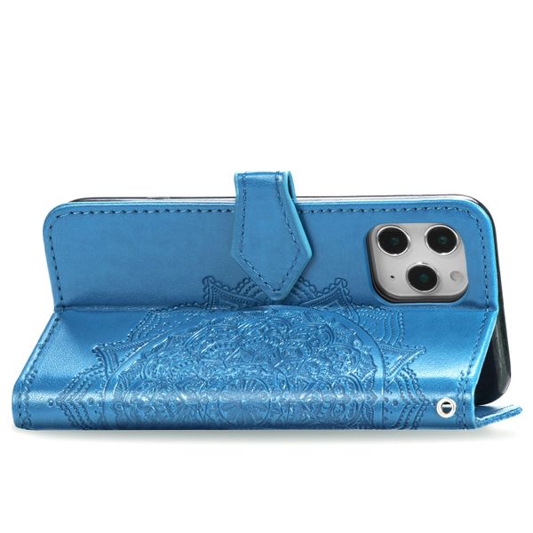 Mandala Bookcase Apple iPhone 12 (Pro) - Turquoise