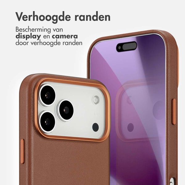 Accezz MagSafe Leather Backcover Apple iPhone 17 Pro Max - Sienna Brown