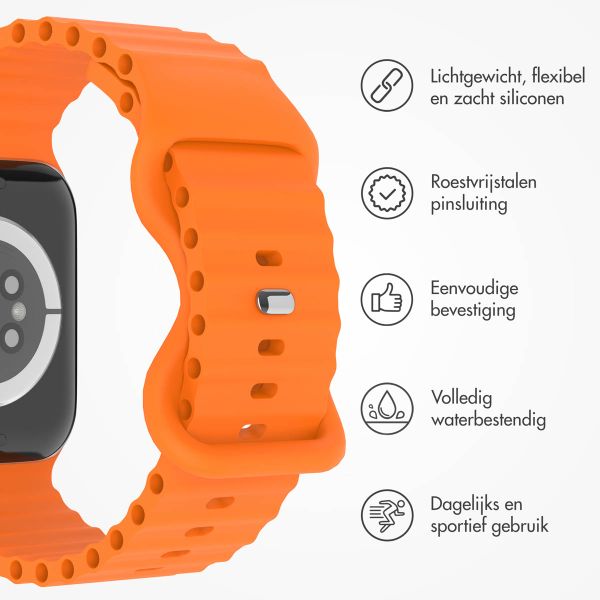 imoshion Athletic siliconenbandje Apple Watch Series 1 t/m 9 / SE (38/40/41 mm) | Series 10 (42 mm) - Oranje