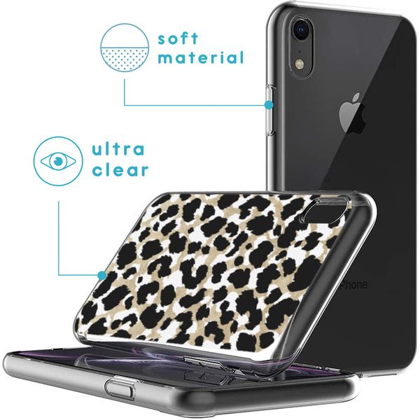 imoshion Design hoesje Apple iPhone Xr - Golden Leopard