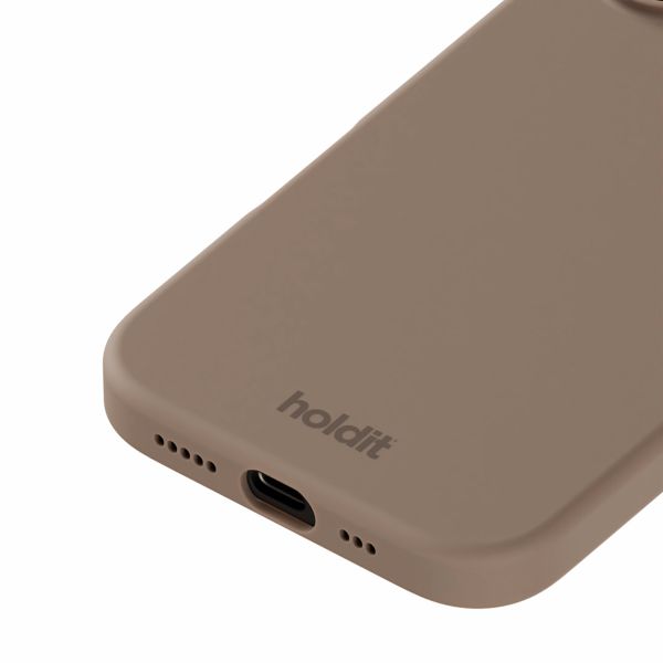 Holdit Silicone Case iPhone 16 - Mocha Brown