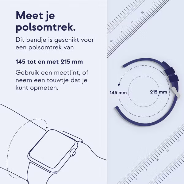 imoshion Ocean Siliconenband Samsung Galaxy Watch 8 (40/44mm) / Classic (46mm) - Zwart
