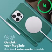 imoshion Color Backcover met afneembaar koord MagSafe Apple iPhone 15 Pro Max - Donkergroen