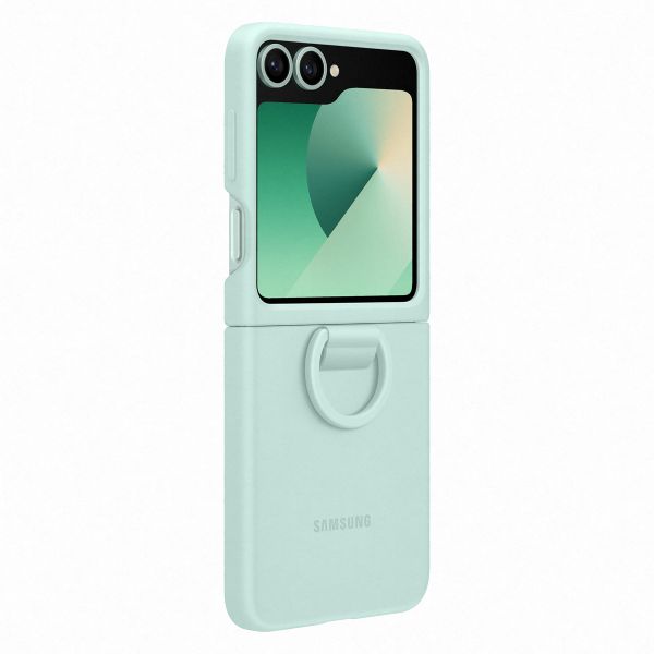 Samsung Originele Silicone Cover Ring Samsung Galaxy Z Flip 6 / Flip 7 FE - Mint