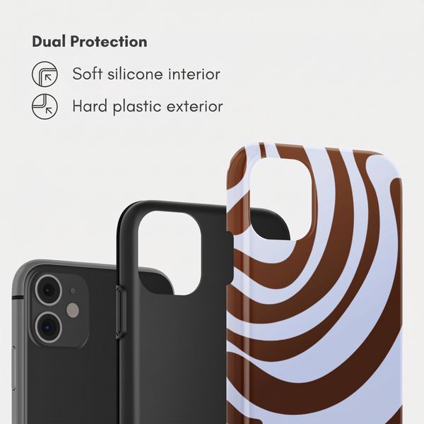Selencia Vivid Back Cover Apple iPhone 11 - Dream Swirl Chocolate