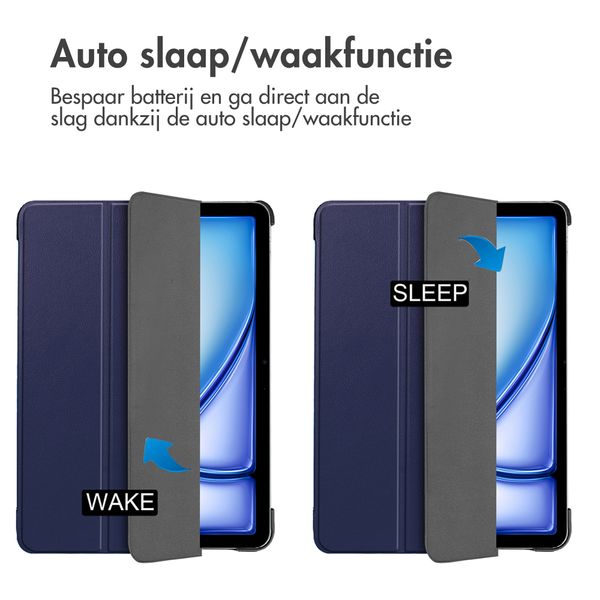 imoshion Trifold Bookcase Apple iPad Air 13 inch (2025) M3 / (2024) M2 - Donkerblauw
