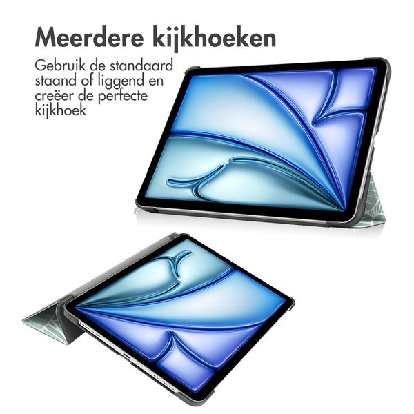 imoshion Design Trifold Bookcase Apple iPad Air 11 inch (2026) M4 / (2025) M3 / (2024) M2 / Air 5 (2022) / Air 4 (2020) - Botanica