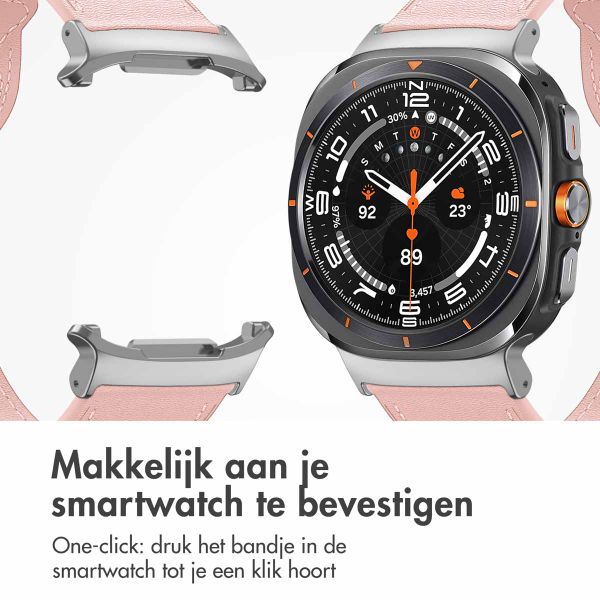imoshion Lederen bandje Samsung Galaxy Watch Ultra (2024/2025) - Roze