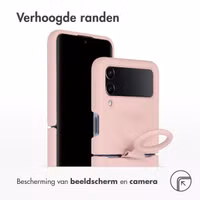 Accezz Liquid Silicone Backcover Samsung Galaxy Z Flip 4 - Roze
