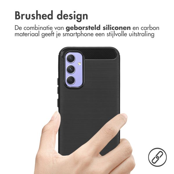 imoshion Brushed Backcover Samsung Galaxy A54 (5G) - Zwart