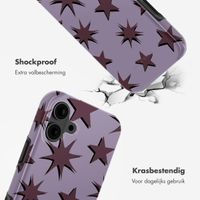 Selencia Vivid Tough Backcover met MagSafe iPhone 16 - Stars Plum Lilac