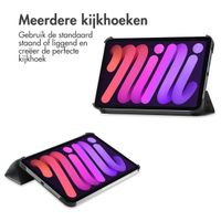 imoshion Design Trifold Bookcase Apple iPad Mini 7 (2024) / iPad Mini 6 (2021) - Black Marble