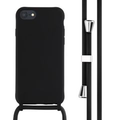imoshion Silicone Case with Strap Apple iPhone SE (2022 / 2020) / 8 / 7 - Black