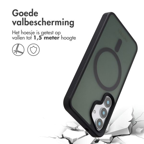 Accezz Rugged Frosted MagSafe Backcover Samsung Galaxy S25 - Zwart