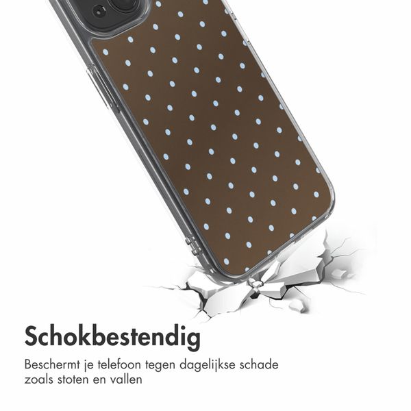 imoshion Design hoesje Apple iPhone 15 - Polka Dot Bruin
