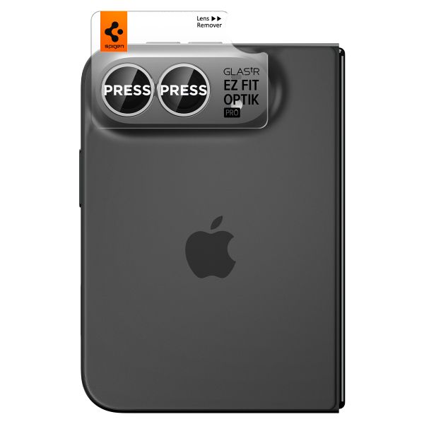 Spigen Optik Pro EZ Fit Lens Protector 2-pack Apple iPhone Duo - White
