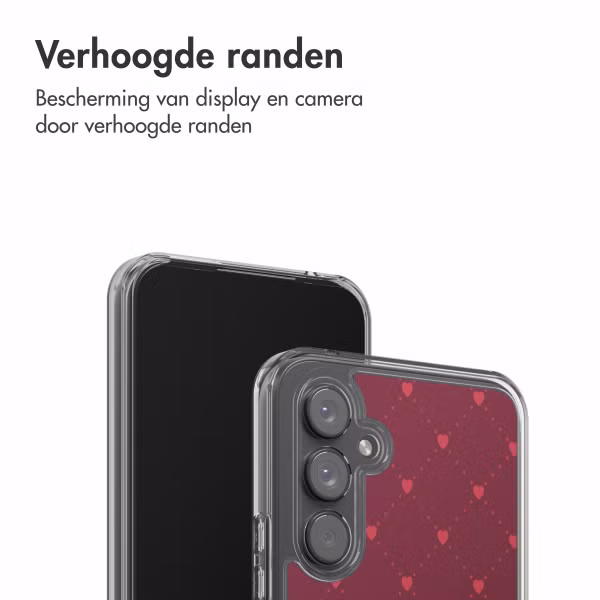 imoshion Design hoesje Samsung Galaxy A54 (5G) - Crush Check Coral Dust