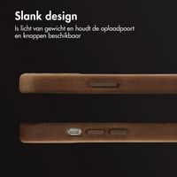 Accezz Vintage Leather Magsafe Backcover Apple iPhone 13 - Rustic Brown