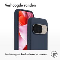 Accezz Liquid Silicone Backcover Google Pixel 10 / 10 Pro - Donkerblauw