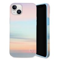 Selencia Aurora Fashion Backcover iPhone 15 Plus - Duurzaam hoesje - 100% gerecycled - Sky Sunset Multicolor