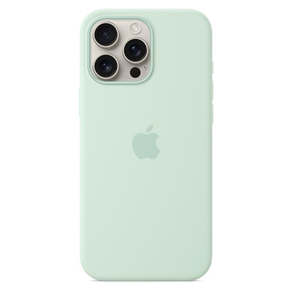 Apple Silicone Backcover MagSafe Apple iPhone 16 Pro Max - Aquamarine
