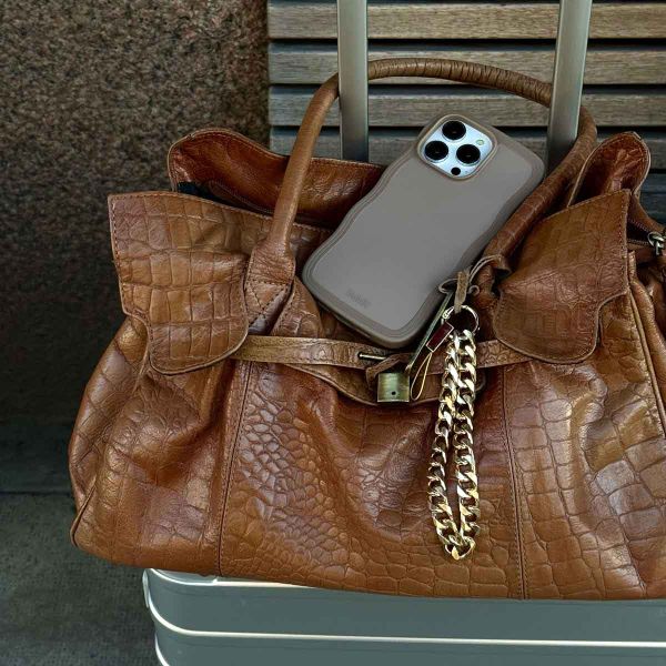 Holdit Wavy Case Apple iPhone 14/15 Plus - Mocha Brown