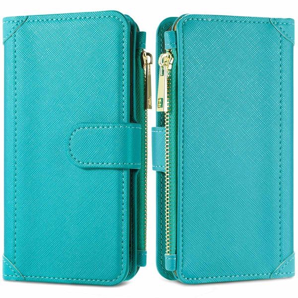 imoshion Luxe Portemonnee iPhone 13 Pro Max - Turquoise