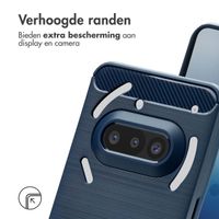 imoshion Brushed Backcover Nothing Phone (3a) - Donkerblauw