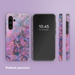 Selencia Vivid Backcover Samsung Galaxy A55 - Fresh Paint Flower Orange