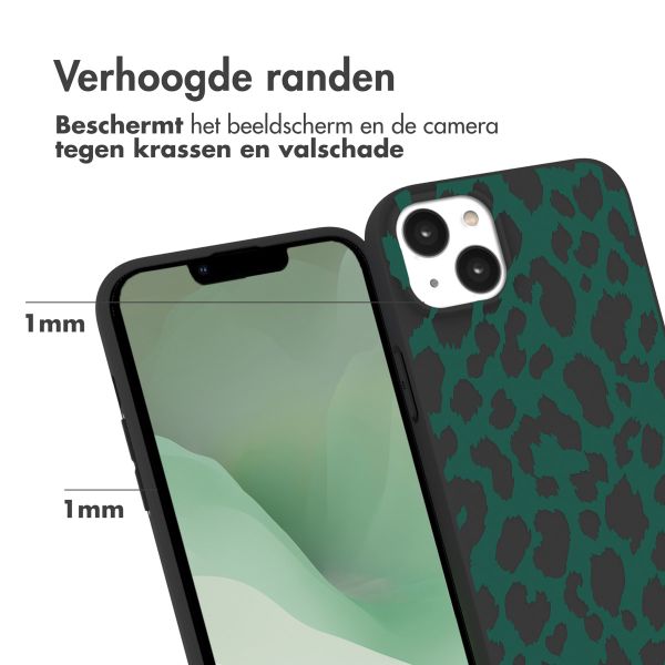 imoshion Design hoesje iPhone 14 Plus - Luipaard - Groen / Zwart