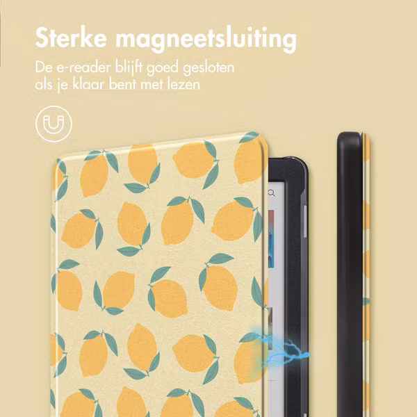 imoshion Design Slim Hard Case Bookcase Kobo Clara Colour / BW - Citrus Dream